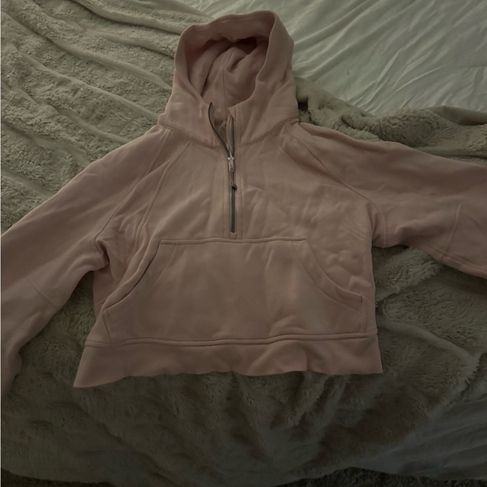 Lululemon Athletica Light Pink Half-Zip Hoodie